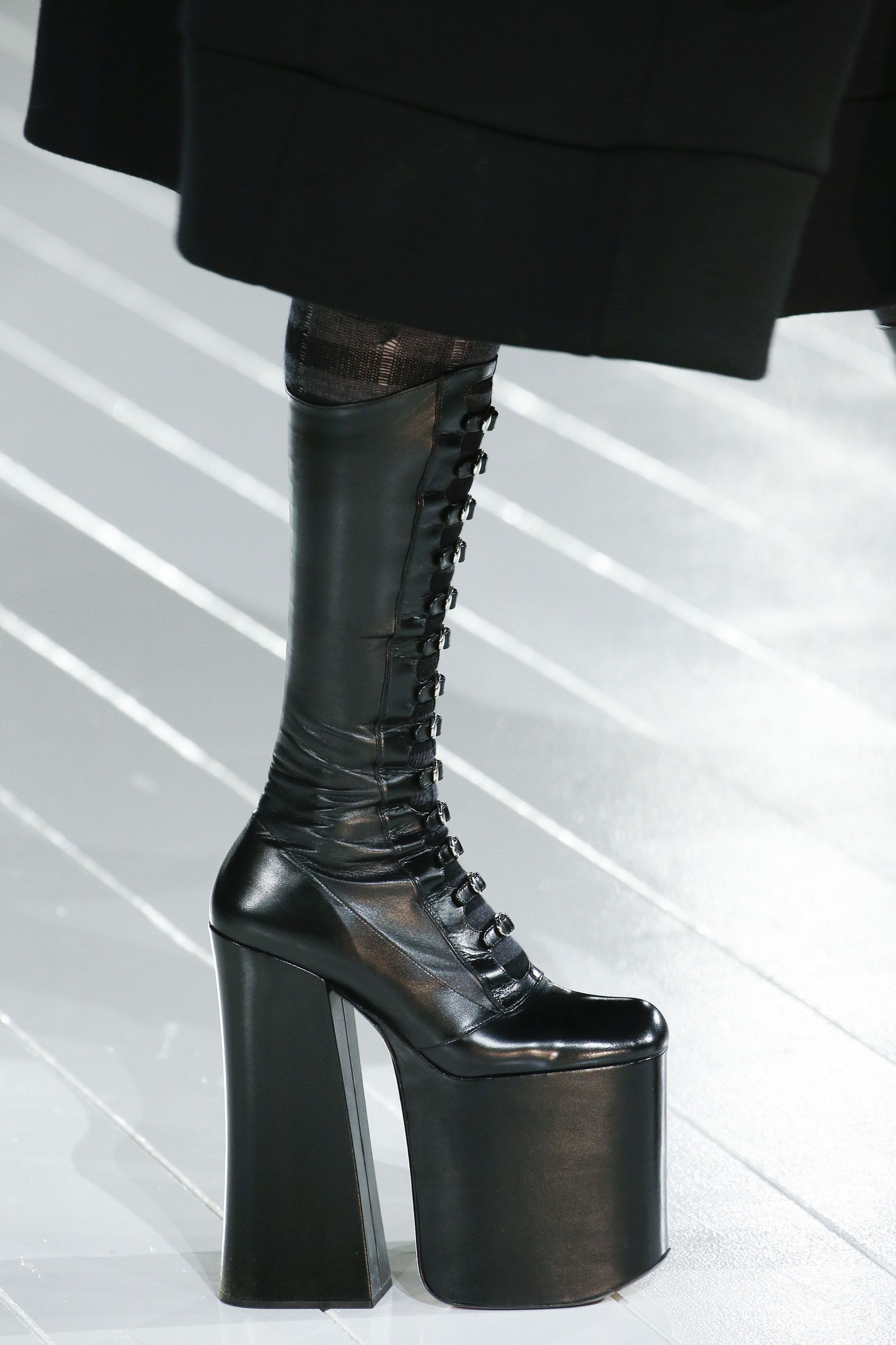 Marc Jacobs Fall 2016 Ready to Wear Fashion Show Details Marc Jacobs Kiki Platform Buckle Boot 170mm In Black
