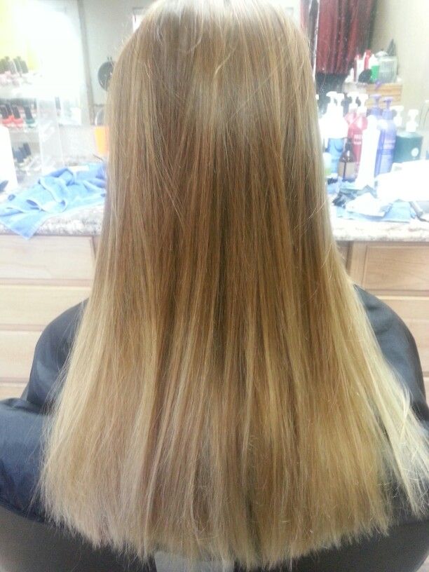 Ombre is the method of doing hair color , darker at the roots and