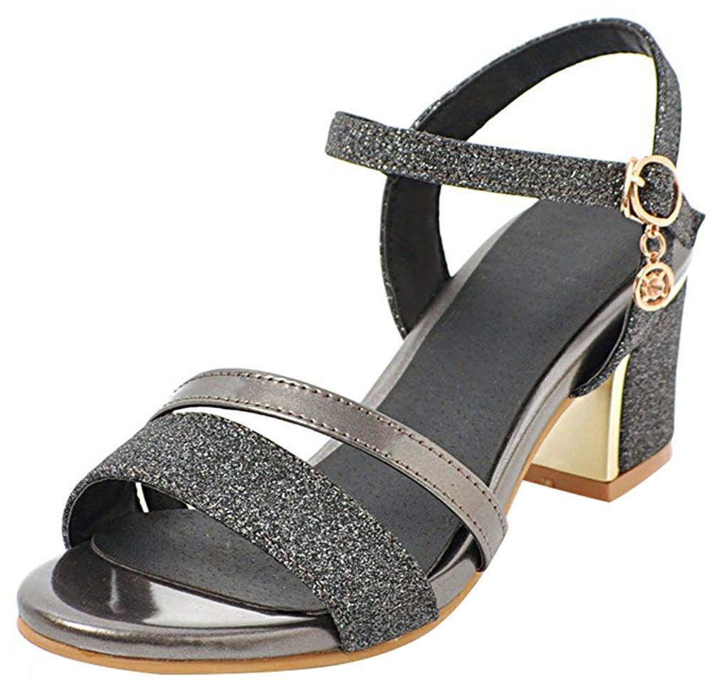 Ankle Strap Buckle Women Sandals Thick Medium Heeled 5cm Butterfly Knot Pink Summer Cool Shoes Woman Medium Heel Shoes Fashion High Heels Heels