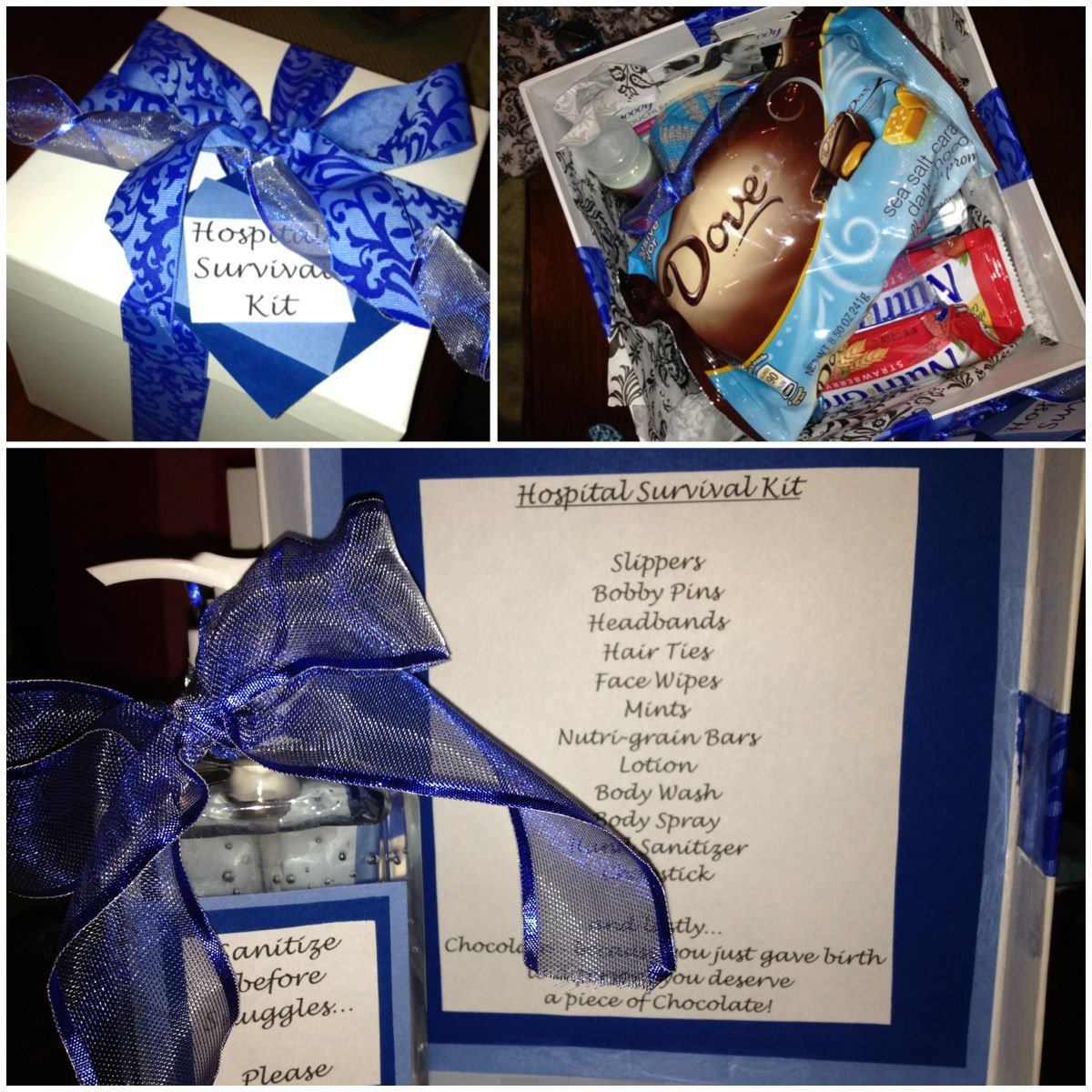 Hospital Survival Kit For New Moms Gift Type Things Hospital Survival Kit For New Moms Gift Type Things
