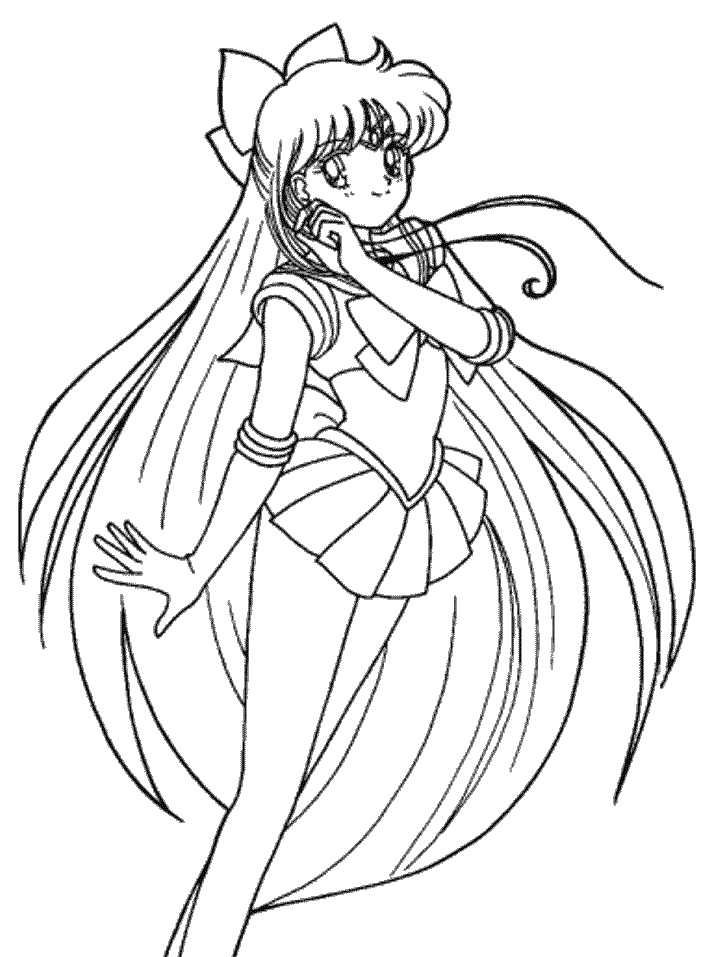 sailor moon coloring pages venus hnh t mu thy random pinterest