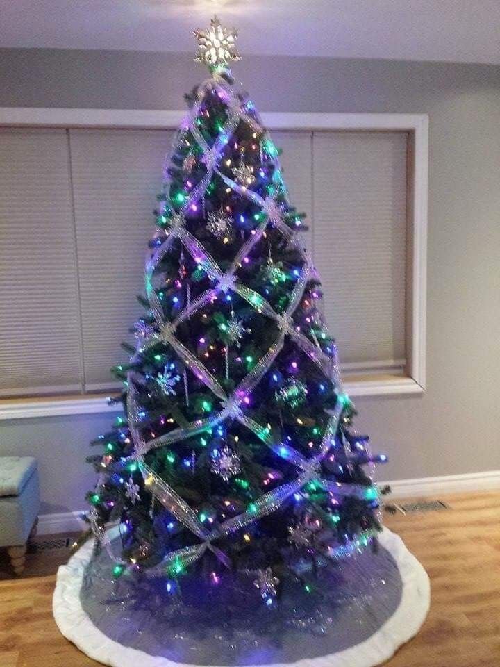 Pin by Nora Velasquez on A) Árboles Navideños | Elegant christmas trees ... Christmas Trees Decorated Purple