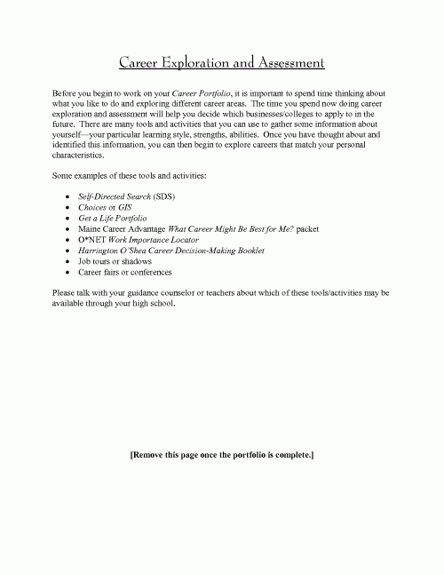 career portfolio examples career portfolio page 2 professional career portfolio sample