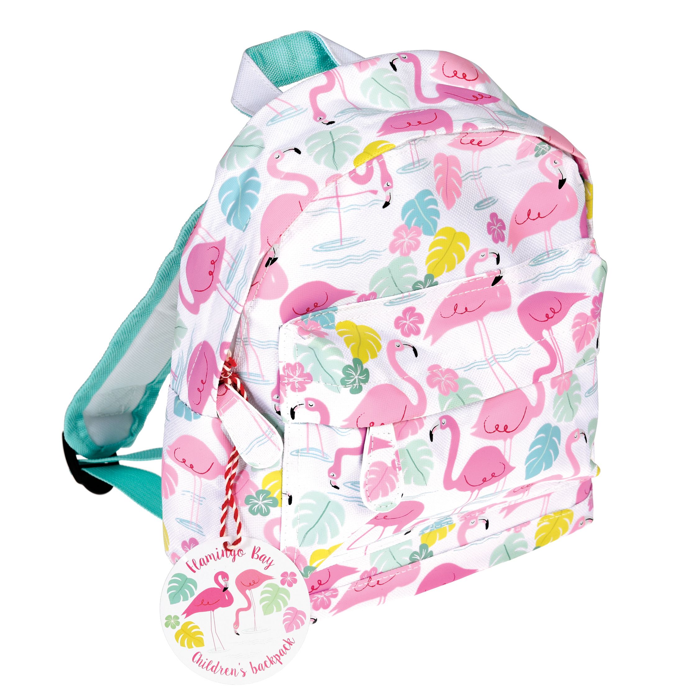 Personalised Kids Backpack Any Name Flamingo Girl Childrens Back To School Bag 3