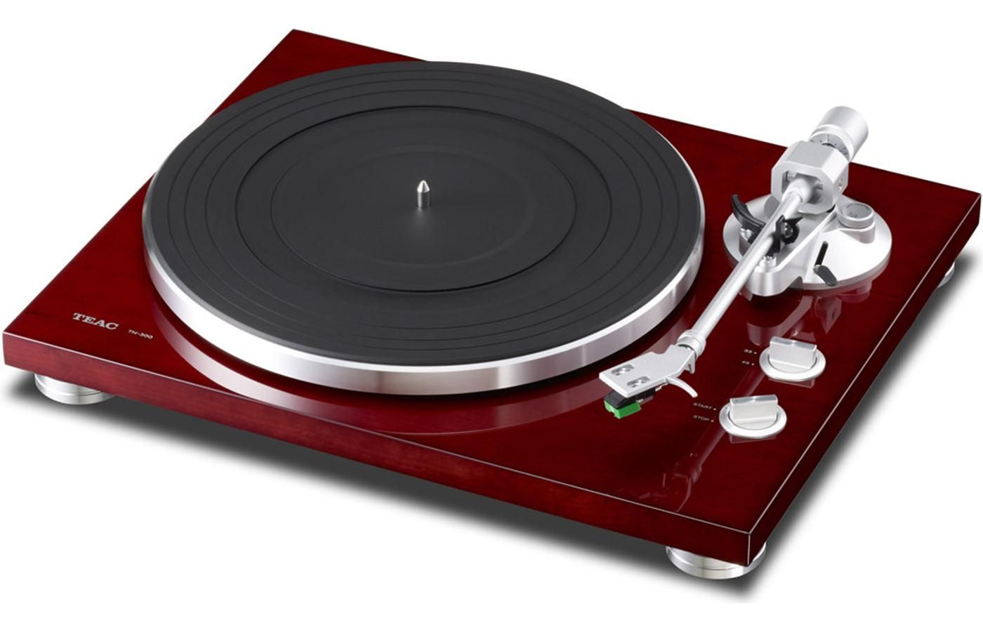 TEAC TN-300 (Cherry) Manual belt-drive turntable with pre-mounted