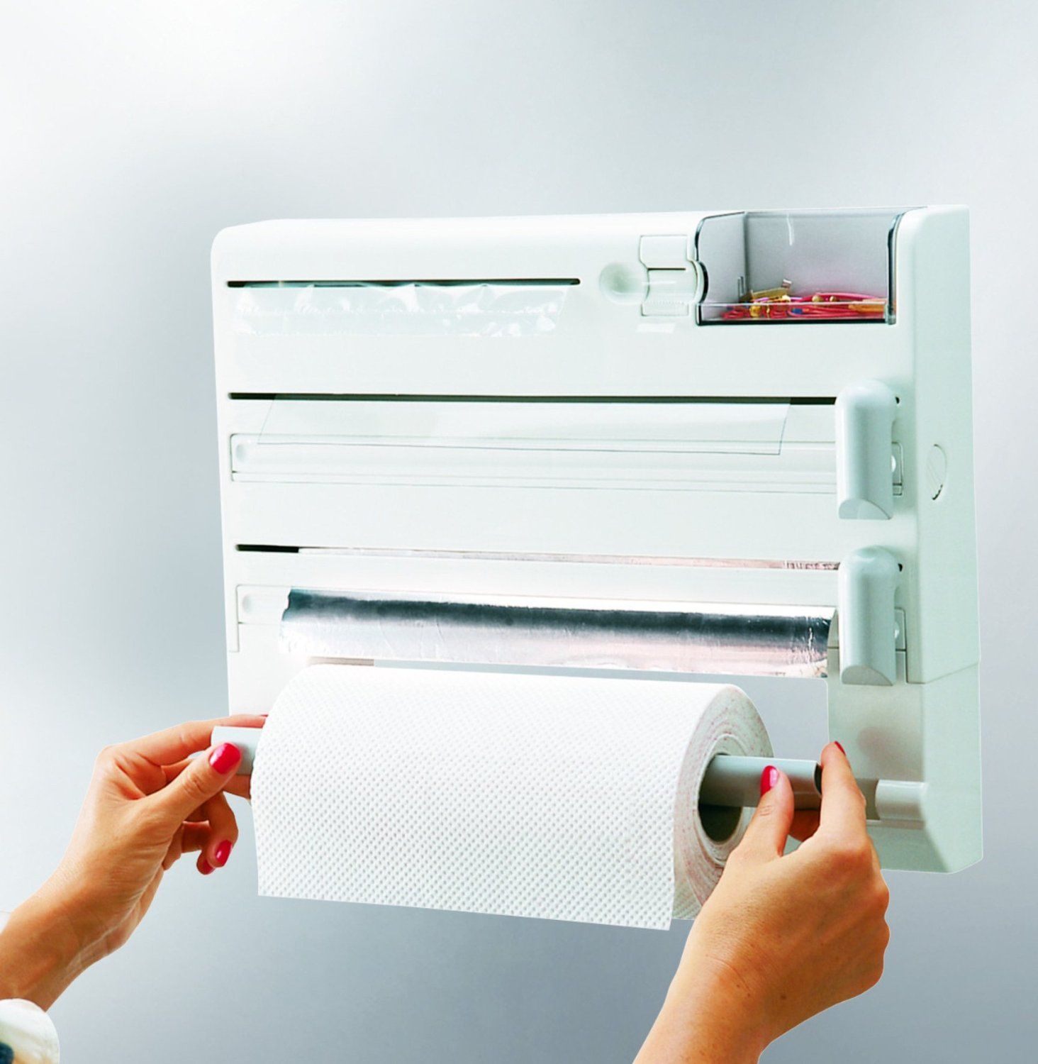 Leifheit Parat Plus Wall Mounted Foil, Cling Film And Kitchen Roll Leifheit Parat Plus Wall Mounted Foil, Cling Film And Kitchen Roll