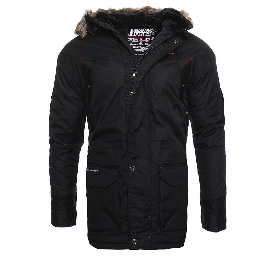 geographical norway atlas herren winter jacke parka parker schwarz geographical norway atlas herren winter jacke parka parker schwarz