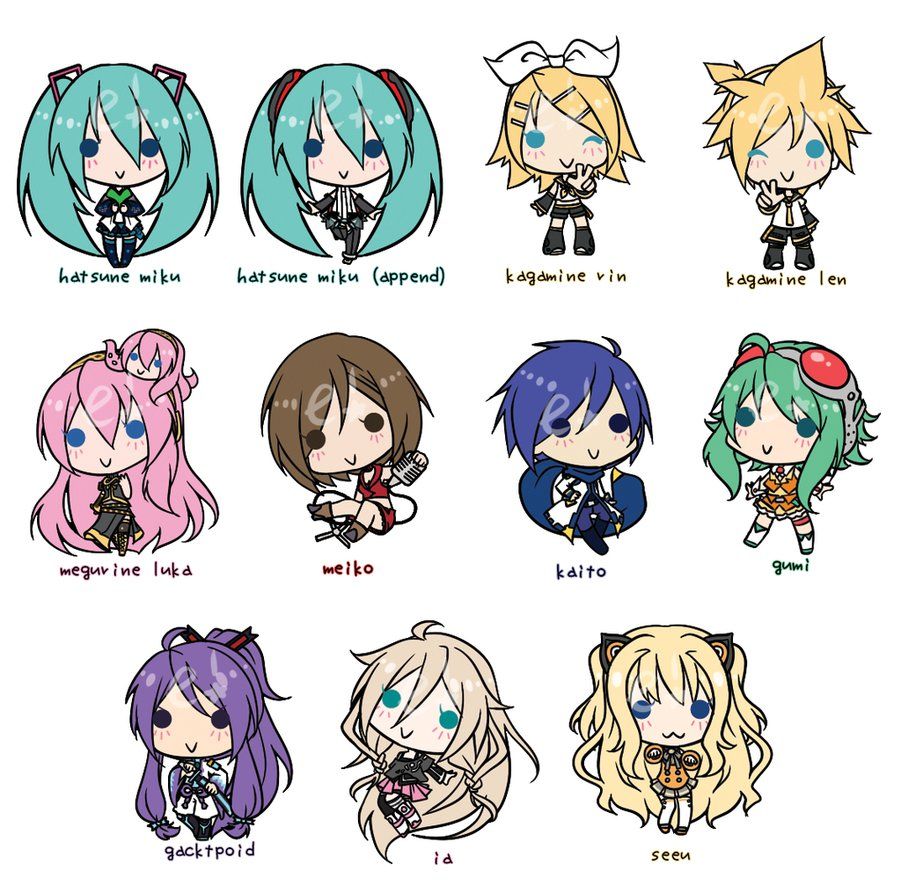 vocaloid characters names in english