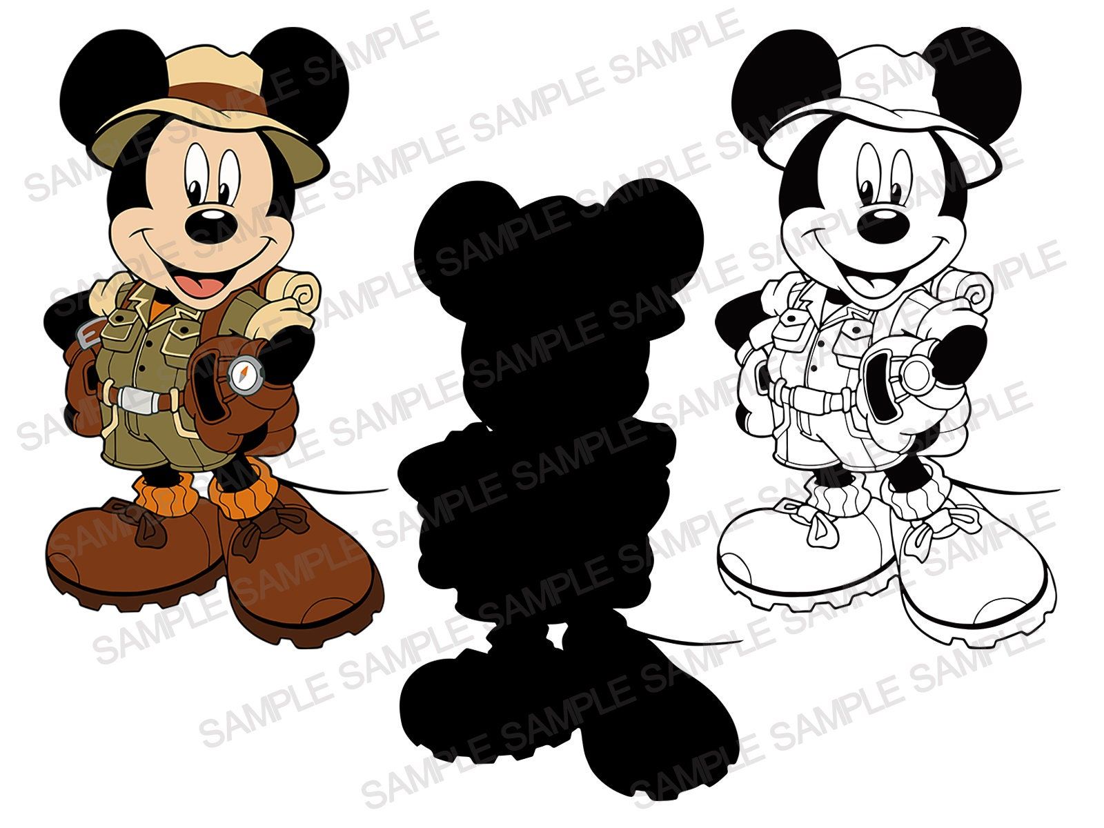 Safari Mickey SVG file