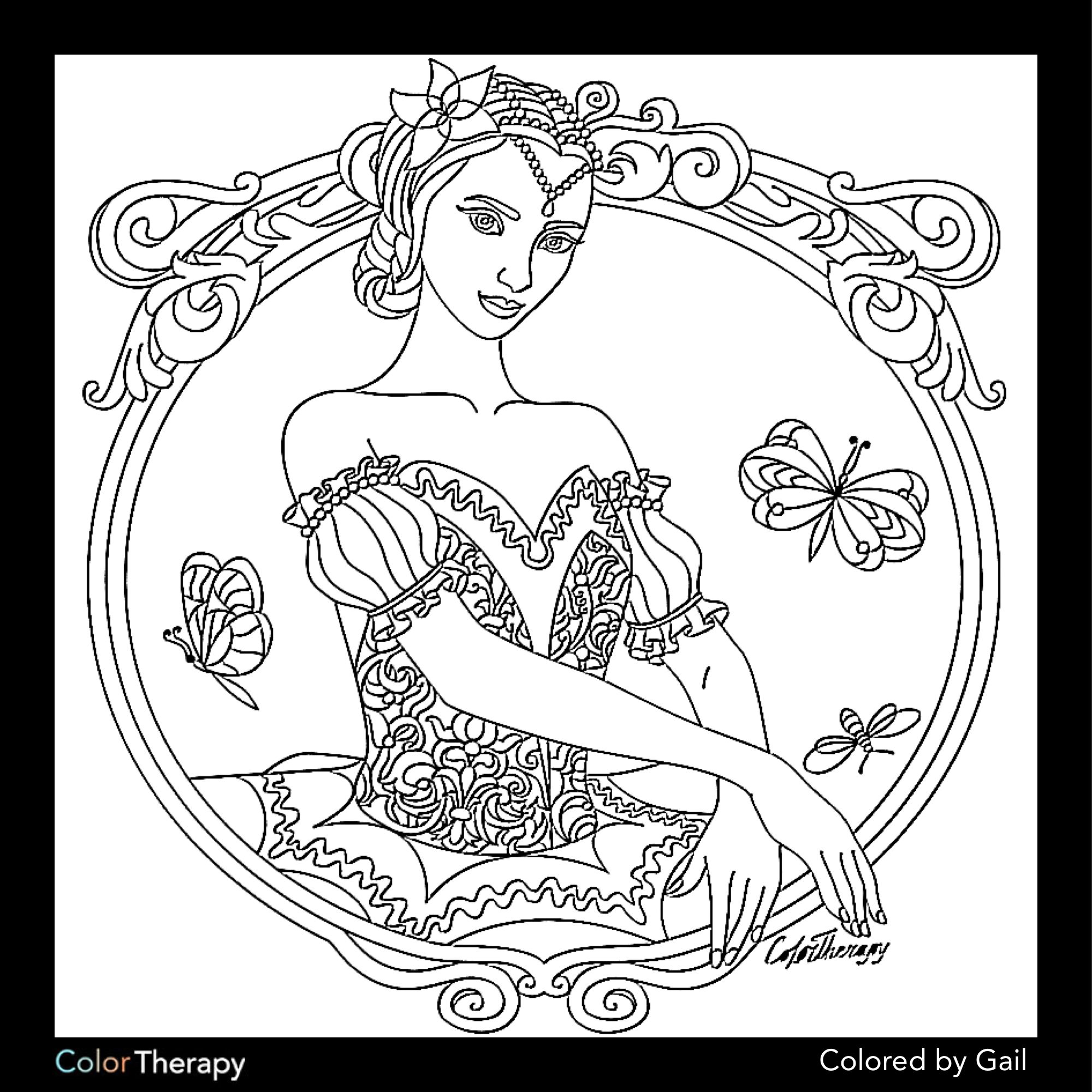 Download I colored this myself using Color Therapy App. It was so fun and relaxing! And it's Free ...