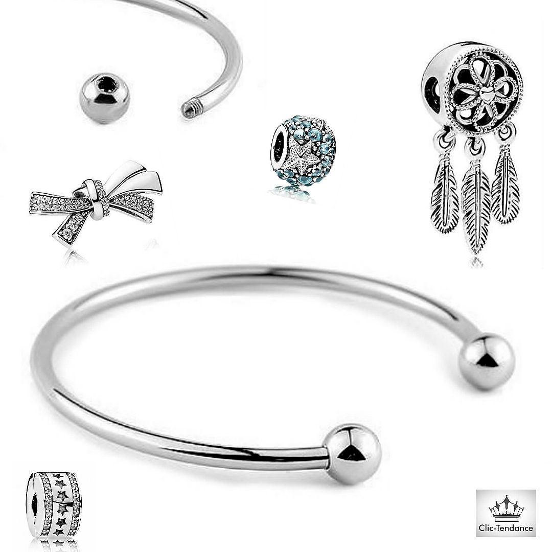 Jonc Ouvert Charm's Elegance - créez votre bracelet fantaisie et ... Jonc Ouvert Charm's Elegance - créez votre bracelet fantaisie et ...