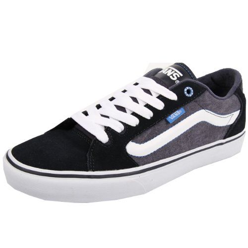 Vans M FAULKNER (BUTCHER) NAVY/BLUE/WHITE - Zapatillas de cuero hombre |  Vans, Vans old skool sneaker, Sneakers