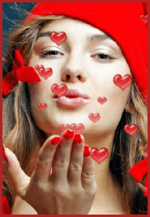 Resultado de imagen de besos de mujer gif"