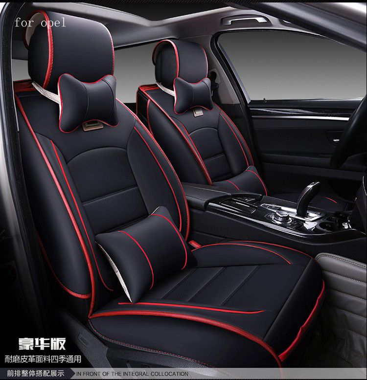 BLACK and RED Car Seat Covers UNIVERSAL Protectors Fits Vauxhall Insignia