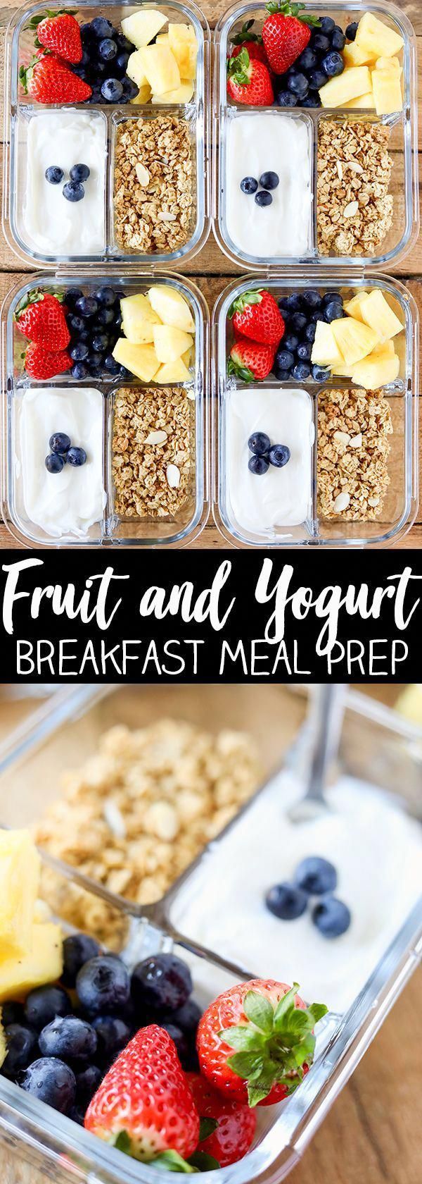 Breakfast Meal Prep Fruit and Yogurt Bistro Box #healthyrecipes