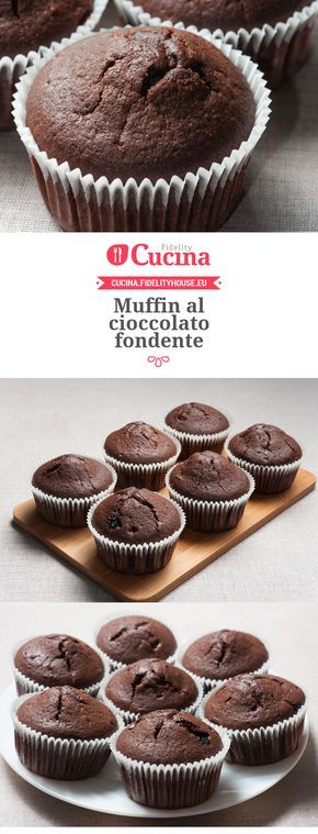 Muffin al cioccolato fondente