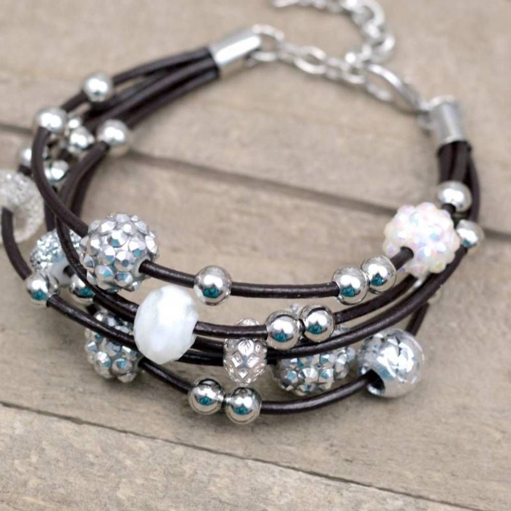DIY Boho-Chic Leather Bracelet With Beads And Chain DIY Boho-Chic Leather Bracelet With Beads And Chain