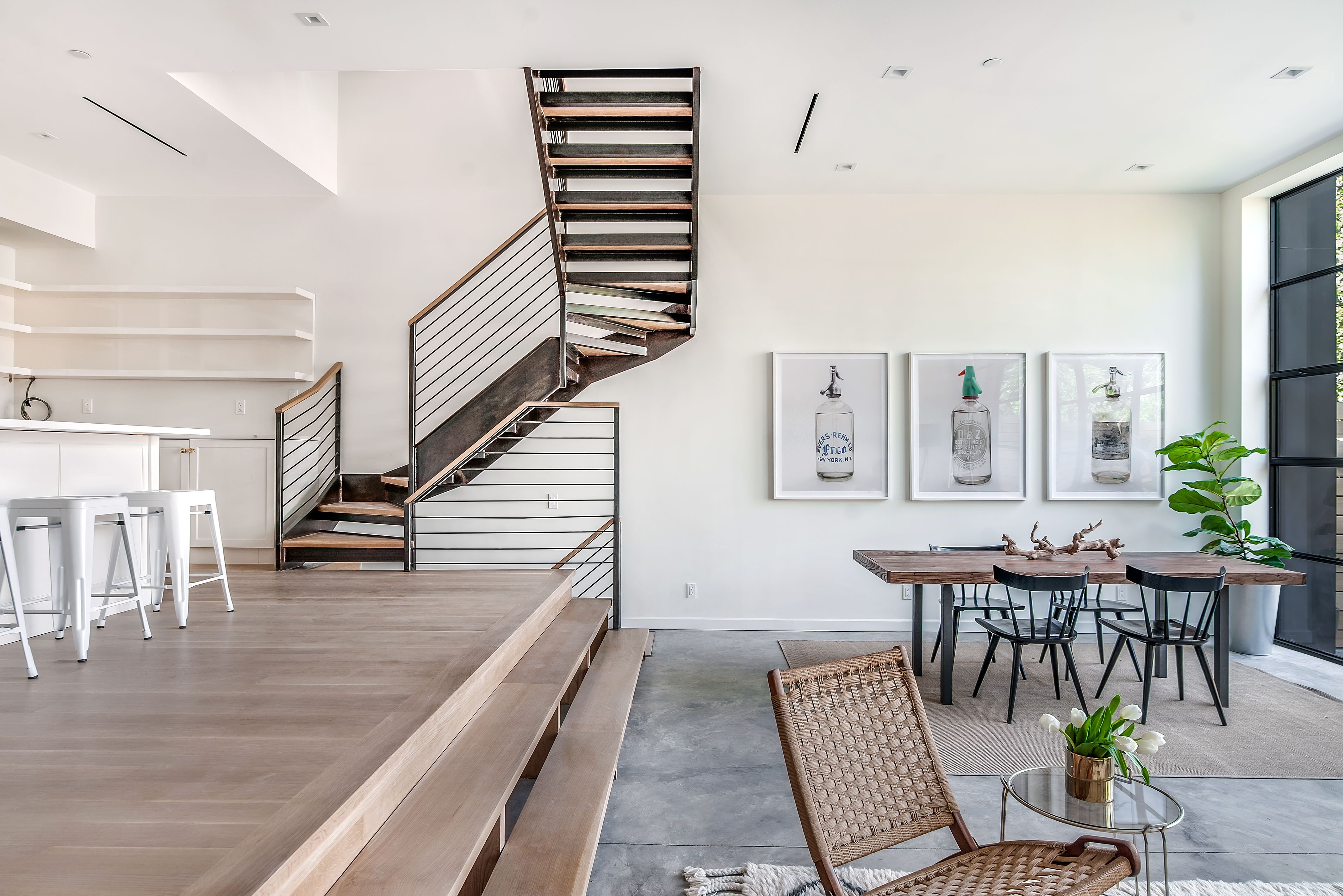 versetzte ebenen holz fussboden dachschraege design, south slope house by elizabeth dooley | . space . wide | pinterest, Design ideen