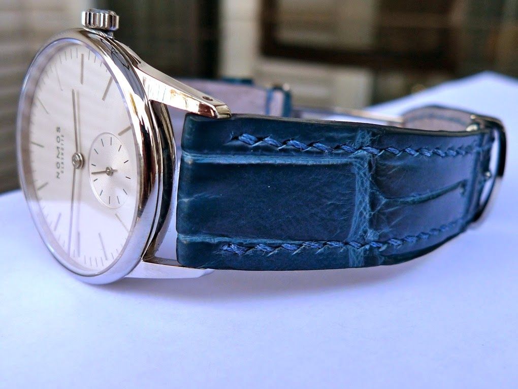 Dangerous9straps Dr Hanakova S Beautiful Nomos Orion 33 On Azure Bleu Alligator From Our Ultra Premium F Handmade Watch Strap Leather Bands - Orion Leather Belt Reddit Dangerous9straps Dr Hanakova S Beautiful Nomos Orion 33 On Azure Bleu Alligator From Our Ultra Premium F Handmade Watch Strap Leather Bands - Orion Leather Belt Reddit
