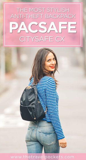 If you are looking for a new ultra-chic backpack that is versatile, practical and spacious with anti-theft features, we highly recommend PacSafe's Citysafe CX Backpack. #travelgear #backpack #travelitem Best Travel Backpack, Travel Purse, Travel Bags, Travel Gifts, Travel Luggage, Travel Items, Travel Gear, Travel Products, Travel Gadgets