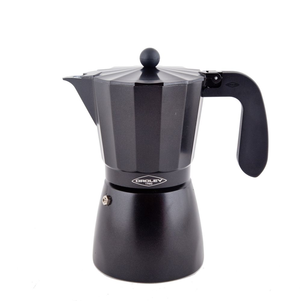1 Taza Cafetera Italiana New Vitro de Aluminio Oroley