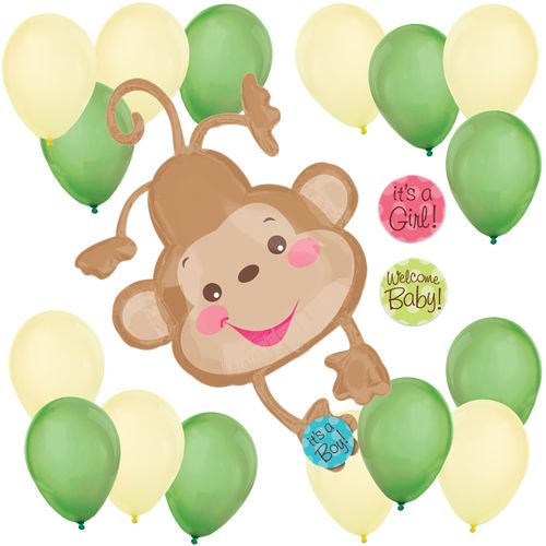 Welcome Baby Monkey Balloon Kit For Showers Kits Shower Balloons - Monkey Baby Shower Decorations And Supplies Welcome Baby Monkey Balloon Kit For Showers Kits Shower Balloons - Monkey Baby Shower Decorations And Supplies