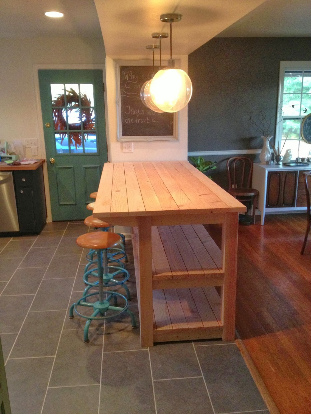 Industrial Look Kitchen Island