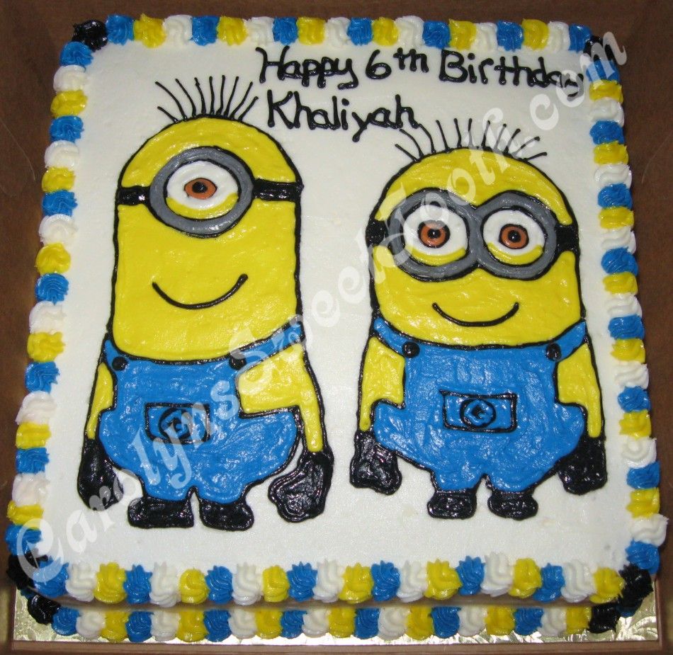 Purple Minion Cake Topper Purple Minion Cake Topper