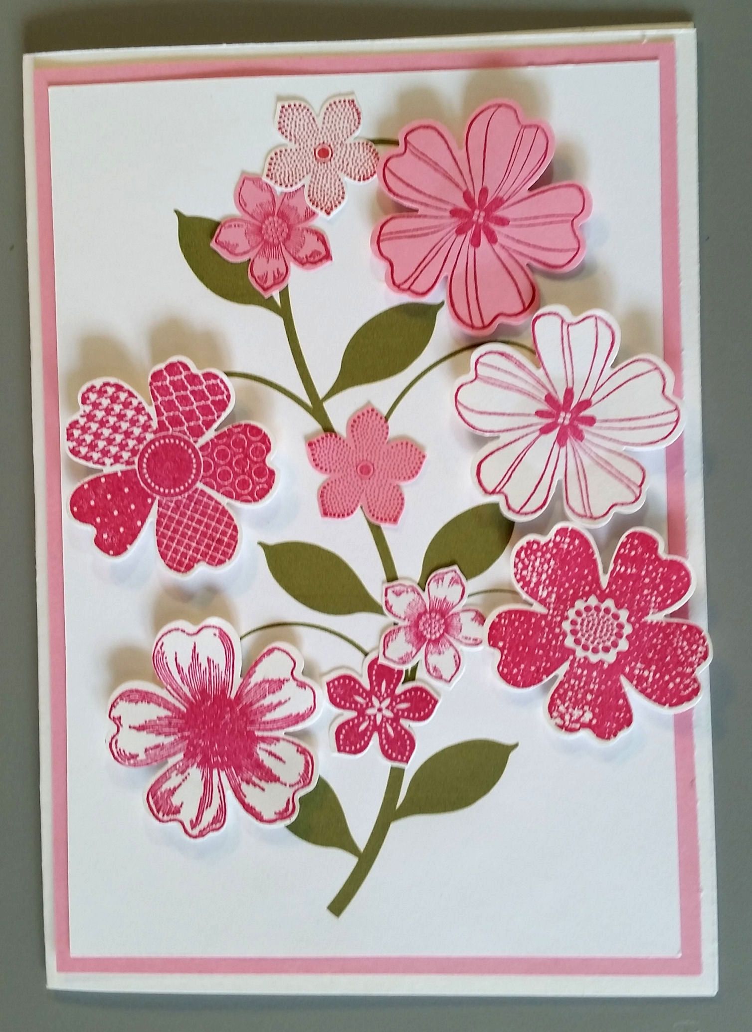 this card was designedsandy using stampin up flower
