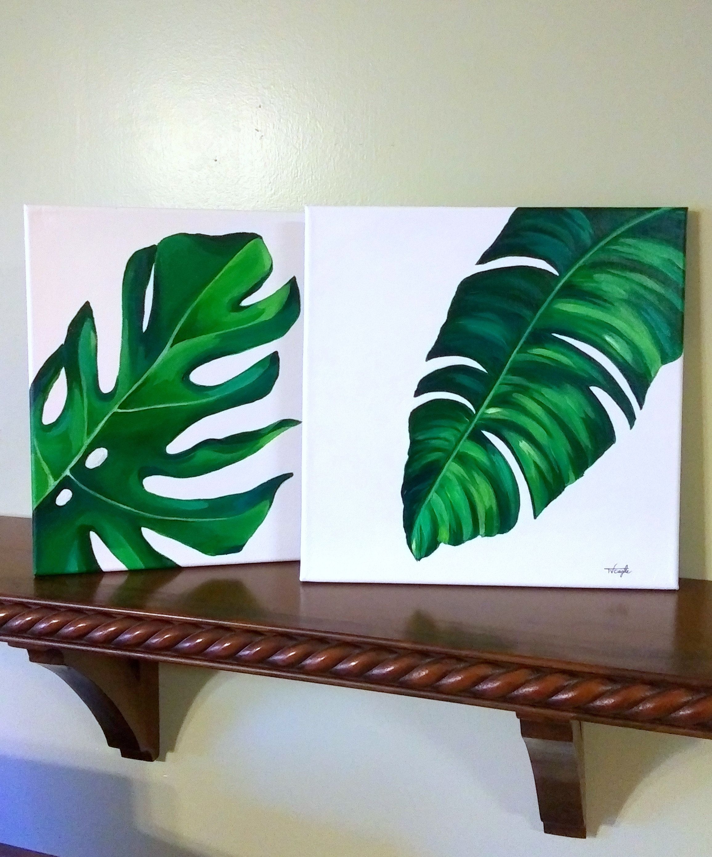 Tropical Leaf Paintings Etsy Painted Leaves Cute Canvas Paintings Tropical Leaf Paintings Etsy Painted Leaves Cute Canvas Paintings