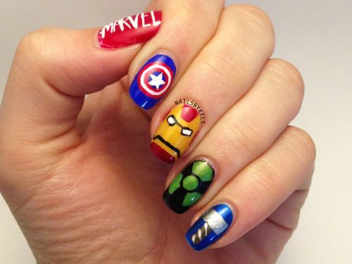 Super Hero Nail Art. Awesome! Geeky Nails Pinterest Comic Book Super hero nail art. Awesome! - Super Hero Nail Art. Awesome! Geeky Nails Pinterest Comic Book