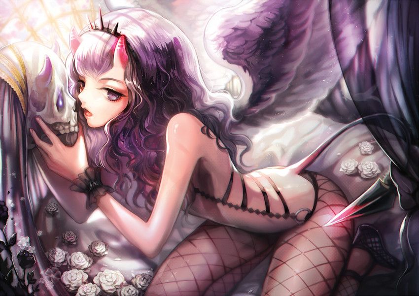 Sexy anime demon girl