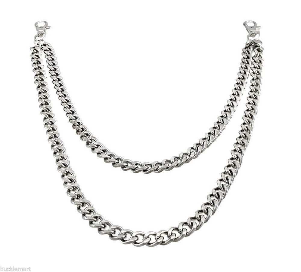 Free 2-day shipping. Buy DOUBLE STRAND LINK CHROME Thick Biker Trucker Jean Wallet Chain Heavy nice link at Walmart.com Cute Emo Outfits, Mode Outfits, Dope Jewelry, Jewelry Accessories, Chain Jeans, Streetwear Jewelry, Pant Chains, Vegan Wallet, Vegan Fashion