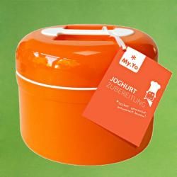 Yoghurtmaker MyYo ook als Kefirmaker zonder stroom oranje ...