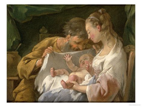 The Holy Family Giclee Print By Noel Halle Family Painting
