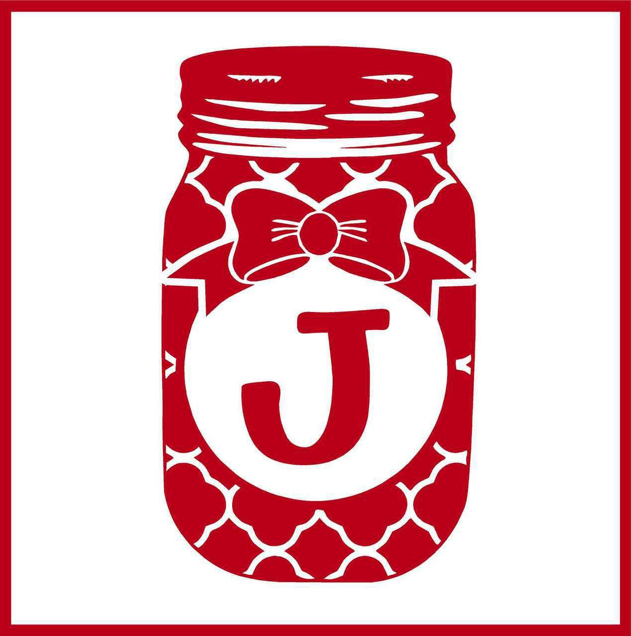 Download Papercraft Tutorials Svg File Mason Jar Clipart Instant Download Monogrammed Mason Jar Split Frame Digital Cut File Circle Monogram Mason Jar Wedding Svg