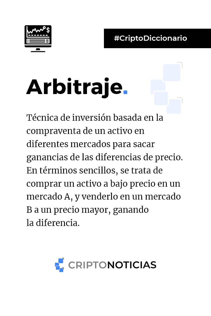 Arbitraje Criptodiccionario Consejos De Finanzas Administracion De Negocios Lenguaje De Programacion