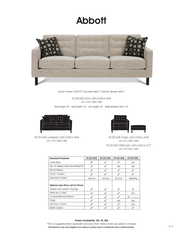 Abbott Sofa N120 By Rowe Furniture Loveseat Is 64 Abbott Sofa N120 By Rowe Furniture Loveseat Is 64