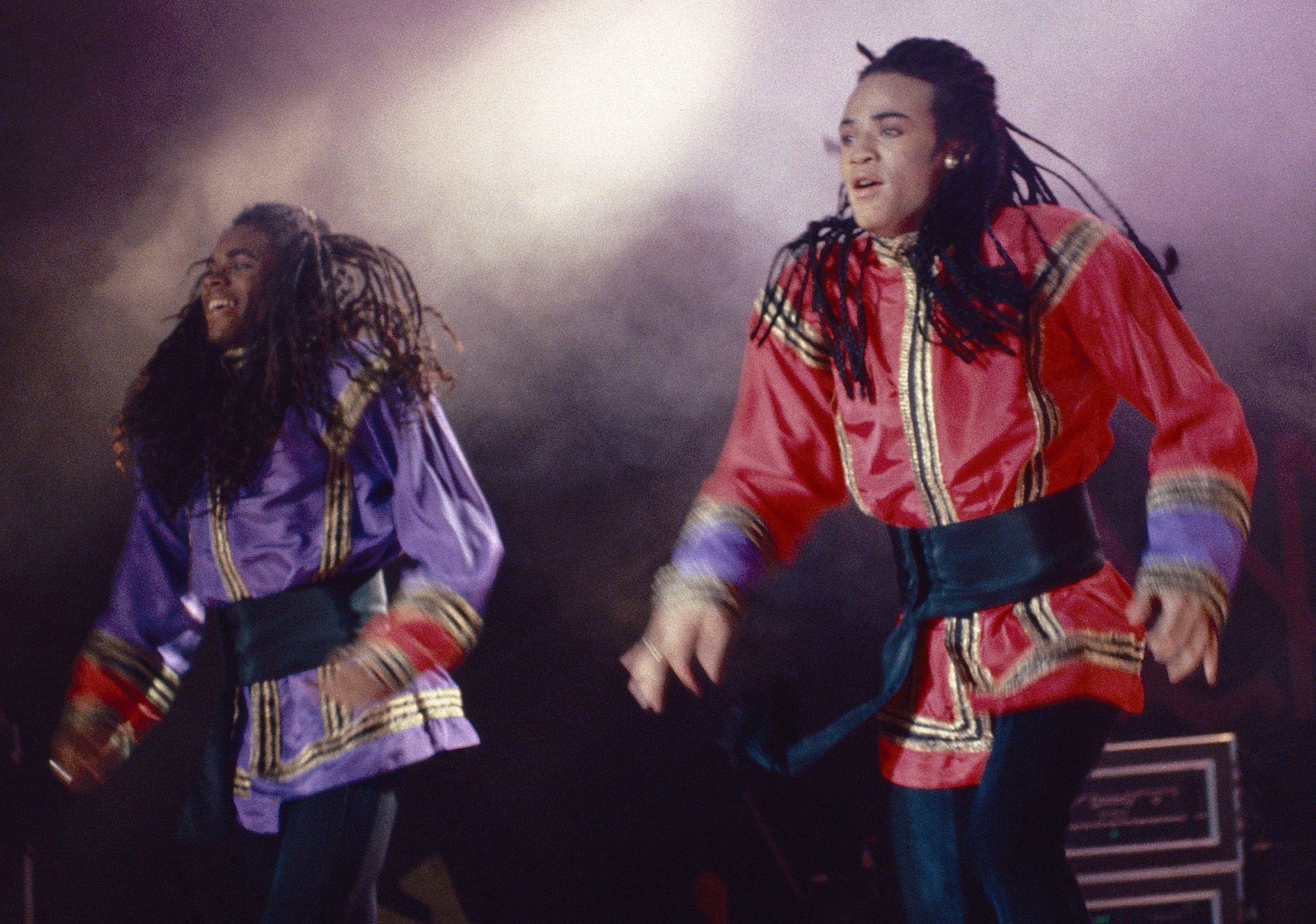 April 13, 1990 Milli Vanilli perform at Stabler Arena, in Bethlehem