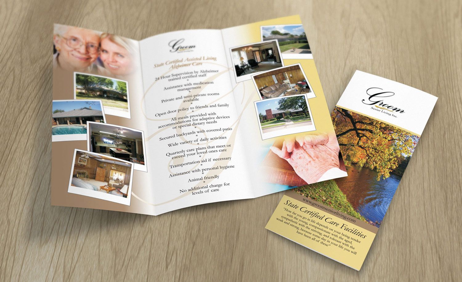 assisted living flyer Incorporated Groom Senior Living