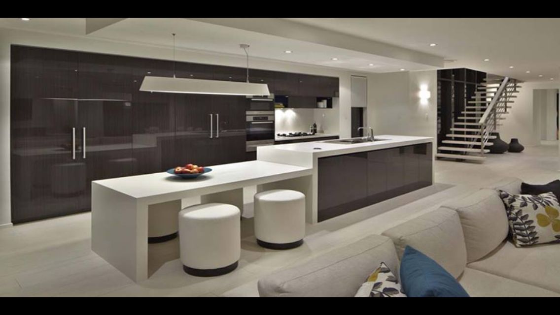 Love This Dropped Table At The End Of The Island Bench Rawson Homes Home Home Kitchens
