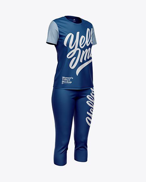 Women's Yoga Kit Mockup. Present your design on this mockup. Simple to change the color of different parts and add your design. Includes special layers and smart objects for your creative works. #apparel #basic #clothes #clothing #crewneck #female #leggings #leggins #pants #roundcollar #running #runningleggings #runningpants #runningtshirt #shirt #sport #sportclothing #sportpants #sportswear #tshirt Design Mockup Free, Free Mockup, Free Psd, Free Design, Team T Shirts, Soccer Shirts, Box Mockup, Packaging Mockup, Mockup Templates