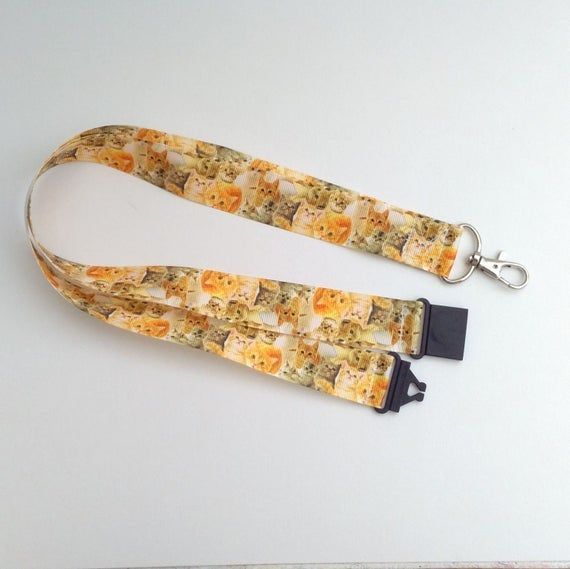 Ginger cat lanyard, ginger kittens lanyard #gingerkitten Ginger cat lanyard, ginger kittens lanyard #gingerkitten