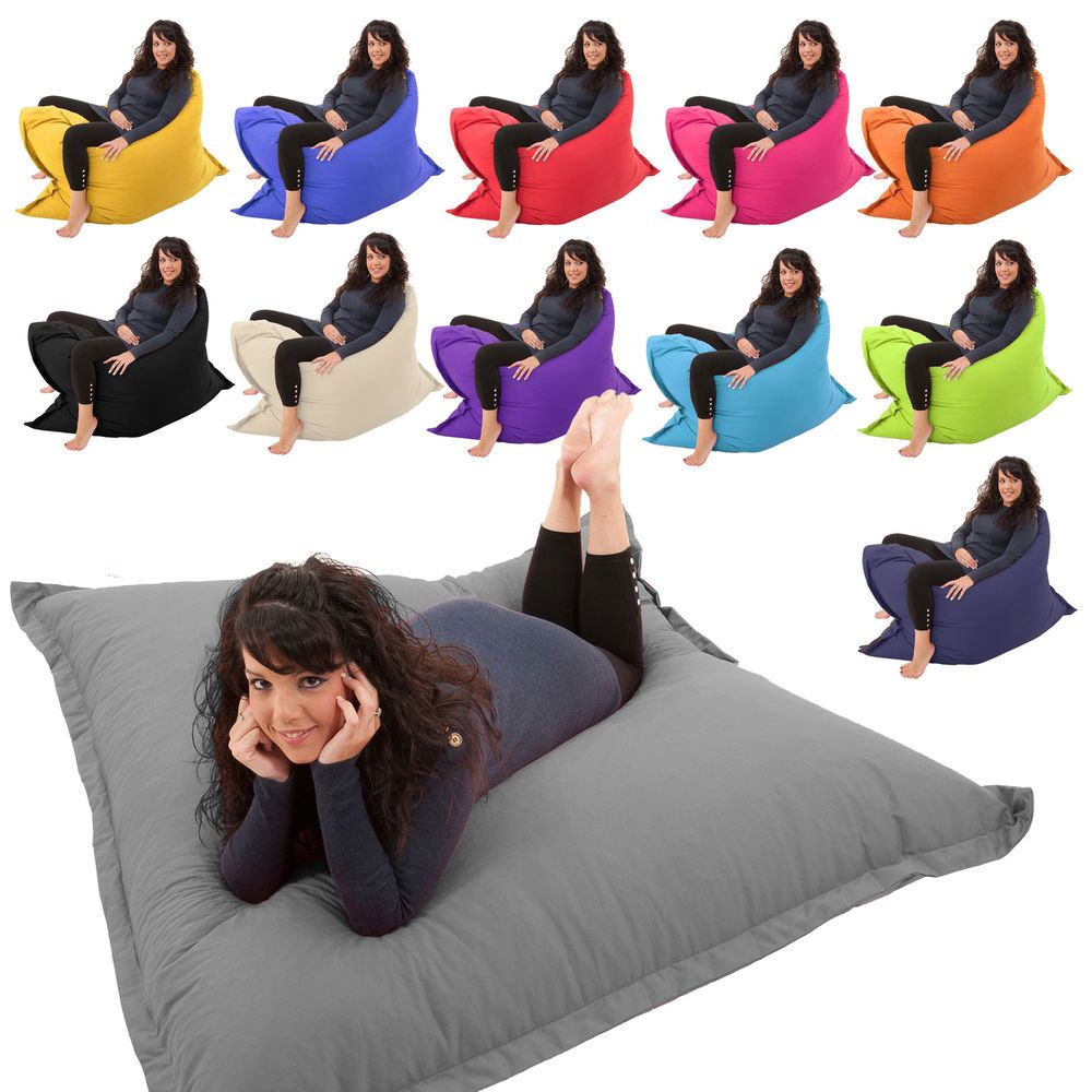 Giant Bean Bag 4 In 1 Floor Cushion Chair Bed Lounger BeanBag Kids Outdoor Gilda Giant Bean Bag 4 In 1 Floor Cushion Chair Bed Lounger BeanBag Kids Outdoor Gilda