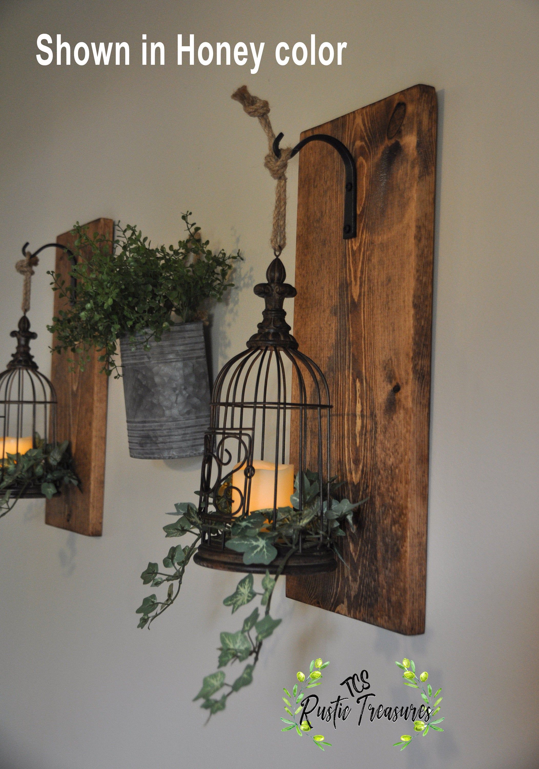 Rustic Home Decor Bird Cage Lantern Farmhouse Hanging Farmhouse Decor Hanging