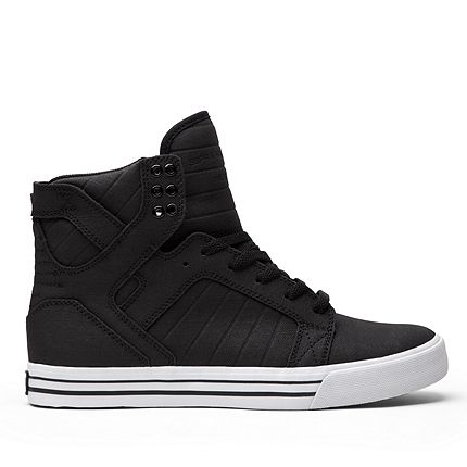 SUPRA Footwear™ | Official Store | SKYTOP | BLACK/WHITE - WHITE | Supra shoes, Supra sneakers, Supra skytop