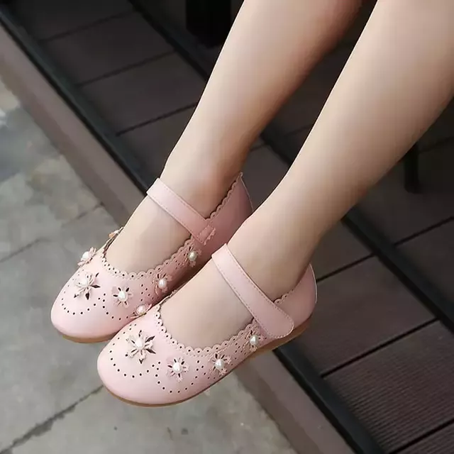 Niños Zapatos De Princesa Zapatos De Moda Plana Azul Niños Fiesta Zapatos De Vestir De Cuero De Zapatos Regalo De Na Girls Party Shoes Kid Shoes Baby Boy Shoes