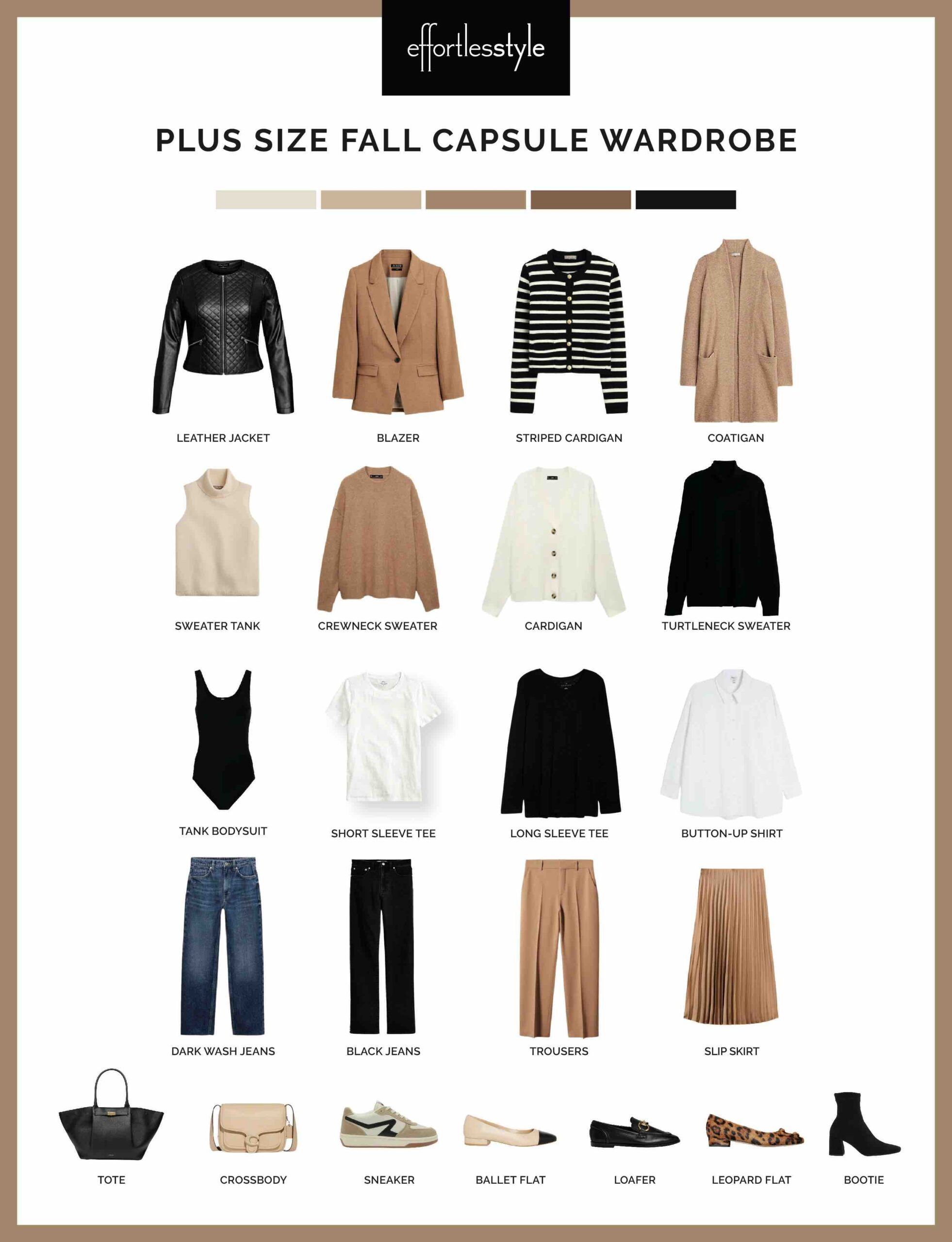 Plus Size Fall Capsule Wardrobe