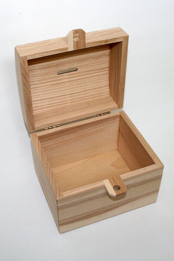 Wooden Plain Box Storage Jewellery Wood Unpainted Keepsake Memory Decoupage A1