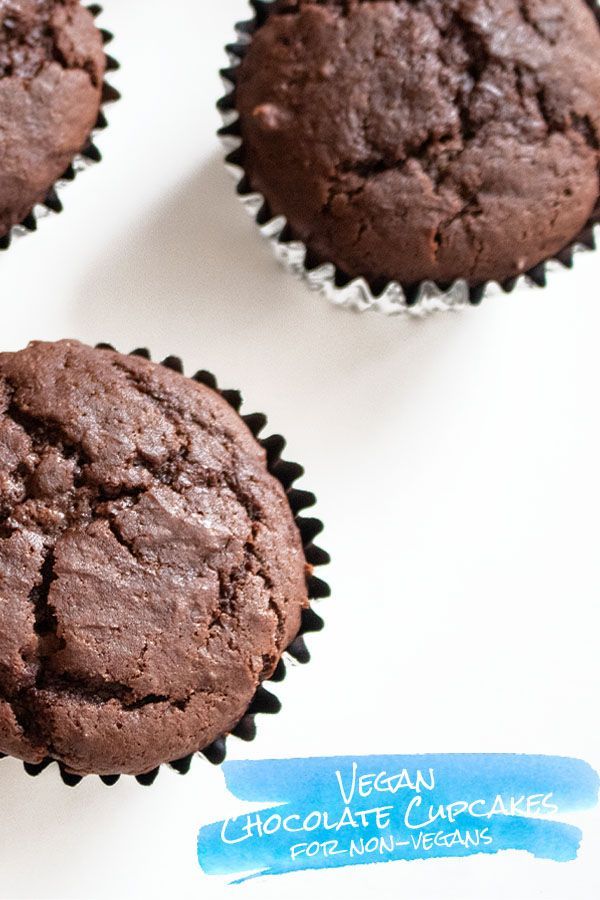 These vegan cupcakes are out of this world. Your non-vegan friends will never know their vegan. #vegan #dessert #dairyfree via @complEATly Vegan Chocolate Cupcakes, Vegan Cupcakes, Vegan Cake, Dairy Free Dessert, Free Desserts, Delicious Desserts, Dairy Free Recipes, Vegan Recipes, Cupcake Recipes